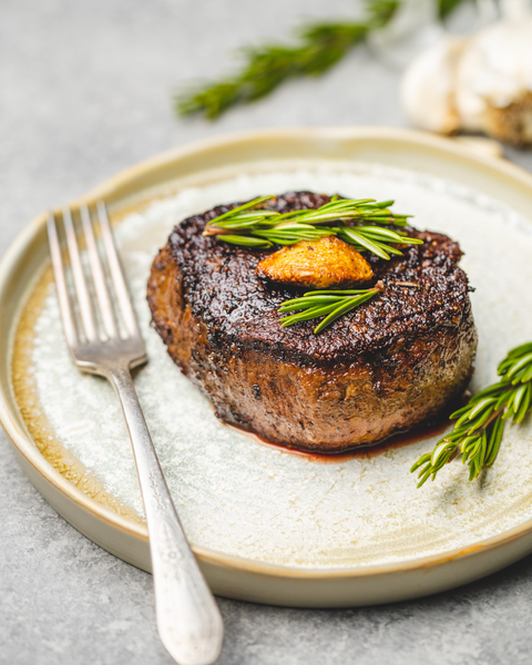 Filet mignon 6 oz de boeuf nourri à l'herbe (170g)