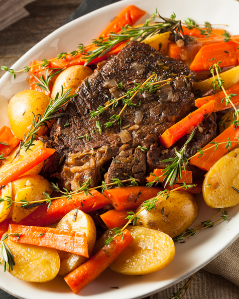 Rôti de côtes croisées désossé de boeuf nourri à l'herbe (908g)