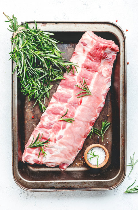 Côte de flanc de porc biologique (720g)
