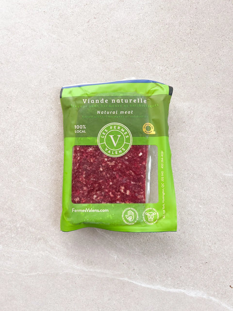 Lot boeuf haché maigre nourri à l'herbe 375g