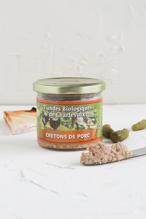 Cretons de porc biologique sans nitrites (220g)
