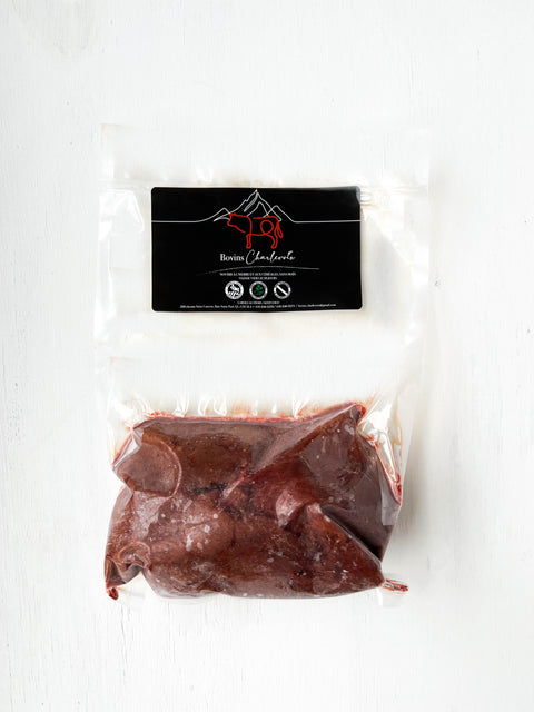 Foie de boeuf biologique nourri à l'herbe