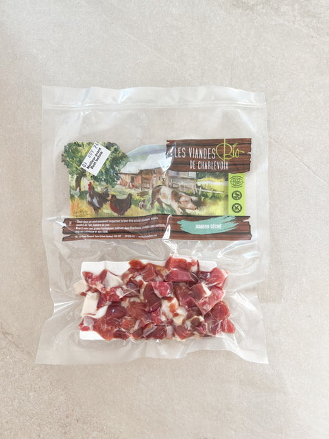 Morceaux de lardons séchés "charlo, pieux, pépé" (250g)