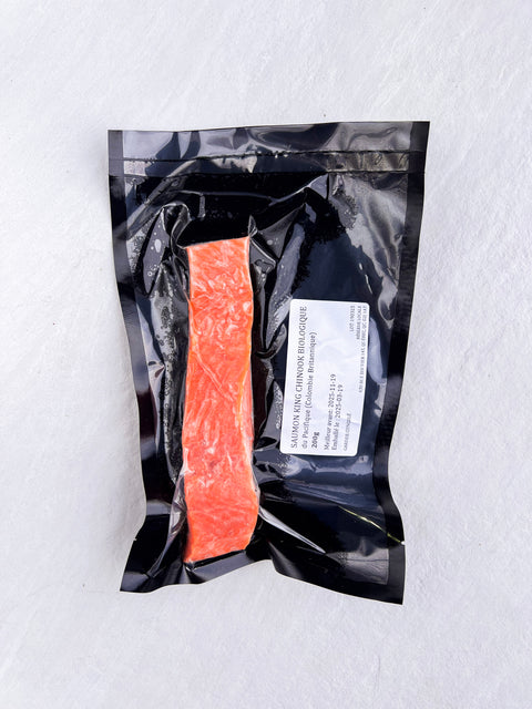 Saumon King Chinook biologique (200g) | Colombie Britannique