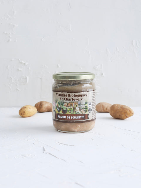 Ragoût de boulettes de porc et poulet biologique (450g | 2 portions)