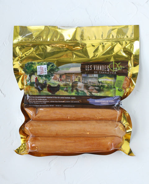 Saucisses hot-dog biologiques