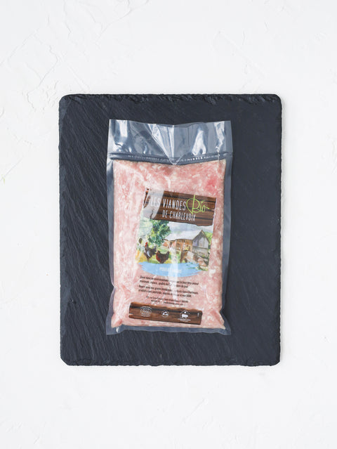 Poulet haché biologique (450g)
